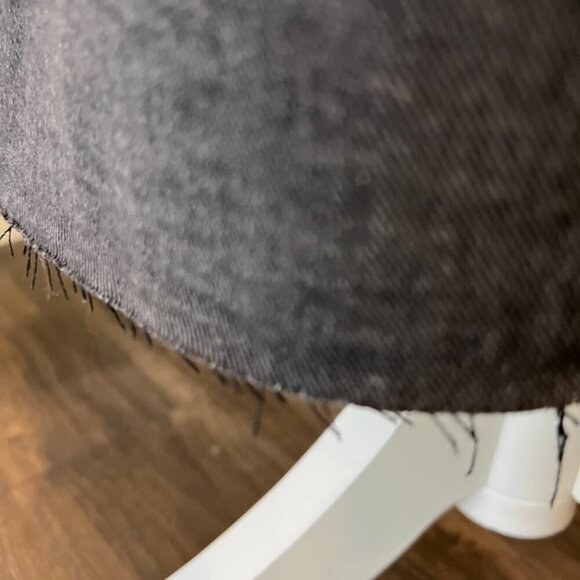 NWT Express Black Super High Rise Denim Maxi Skirt with slit, Size 8 - Picture 8 of 15